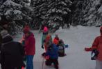 Lyžařský kurz čtvťáků - 1. den Erlebachově boudě